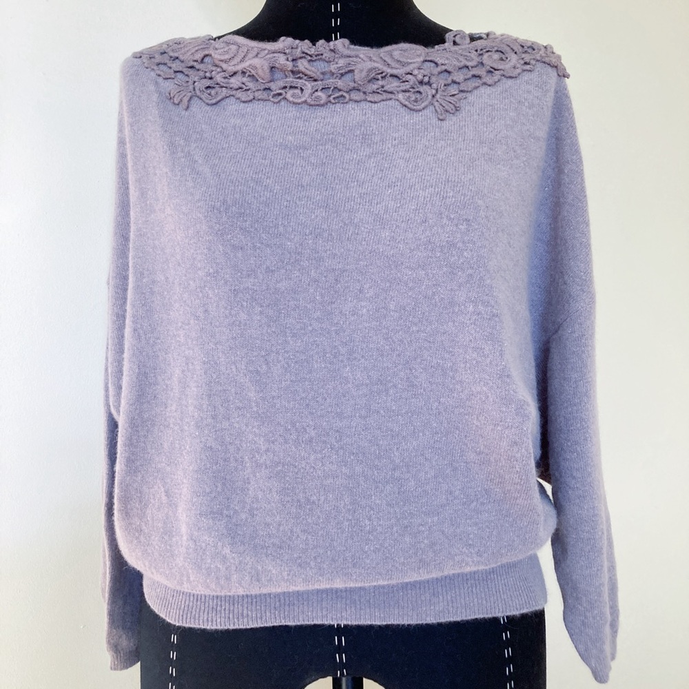 Scervino Street Wool Blend Lilac Sweater